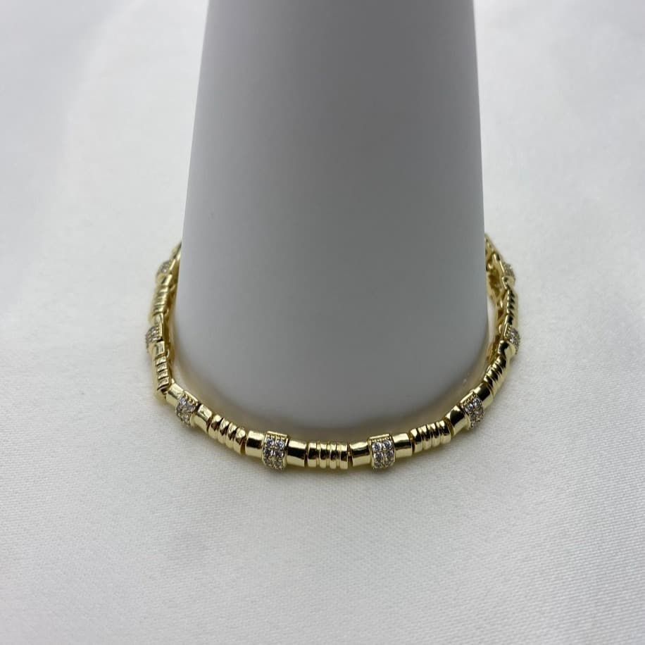 CMJEWELRY Çizgili Taşlı Bileklik