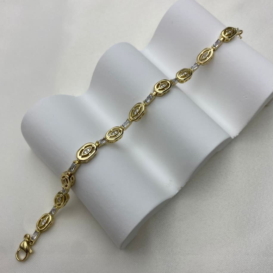 14k Xuping Baget Detaylı Bileklik