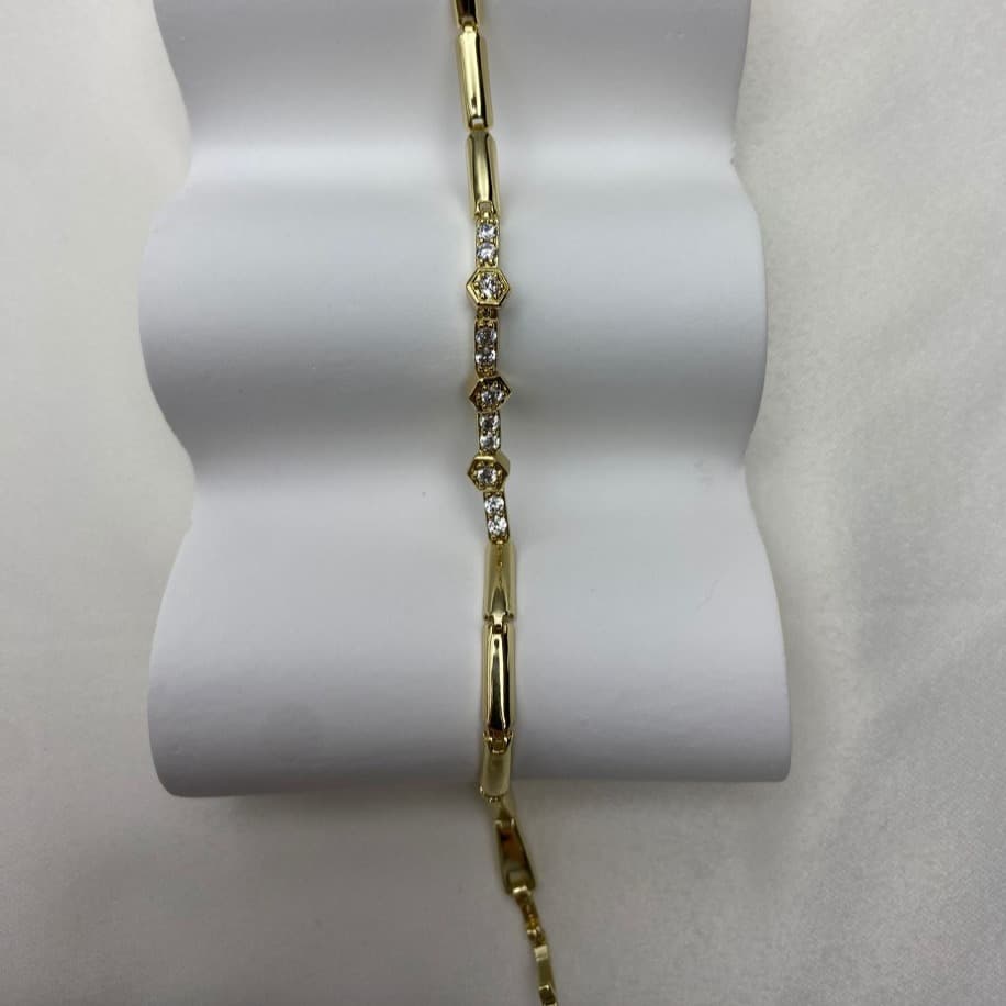 14k Xuping Taşlı Petek Bileklik — 3. görsel